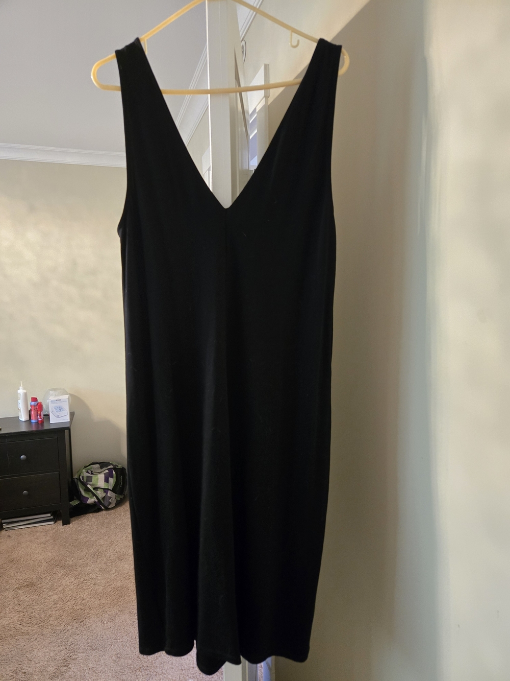 torrid Black V-Neck Midi Slip Dress